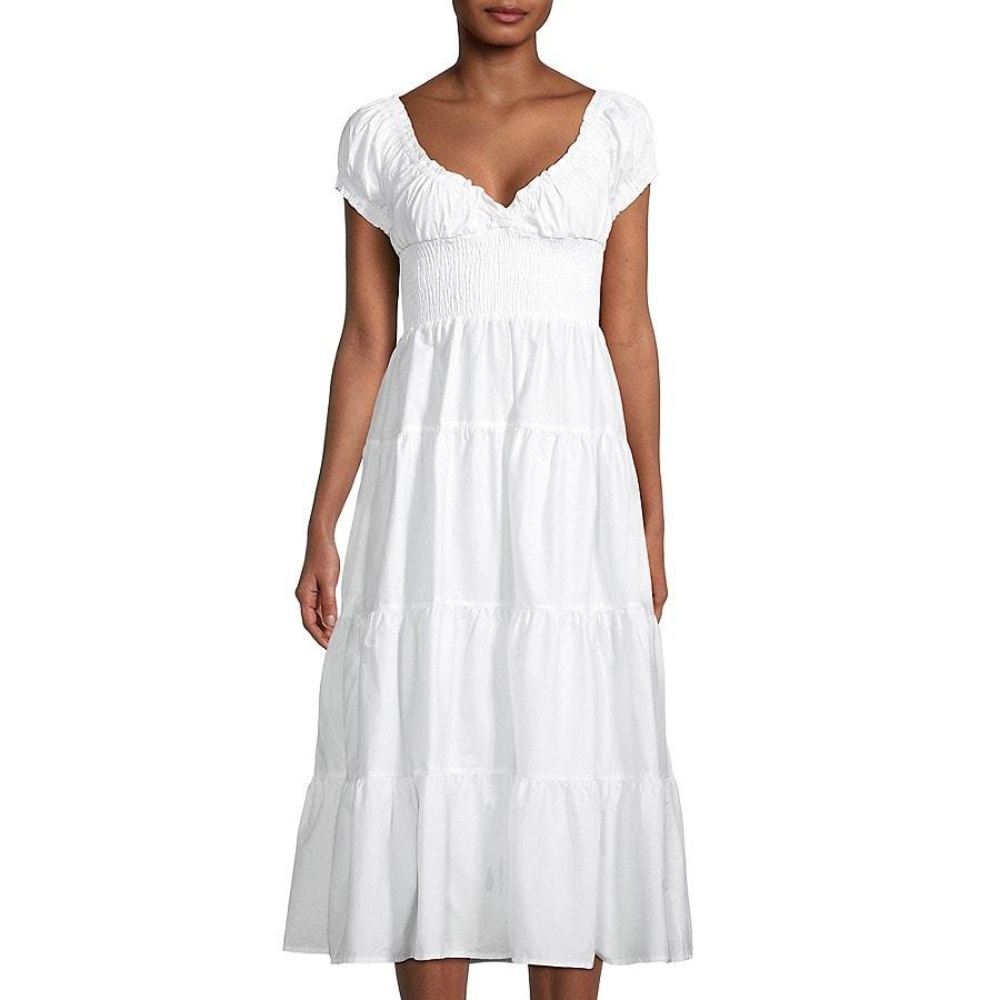 Danielle Bernstein WeWoreWhat Poplin Maxi Dress in White